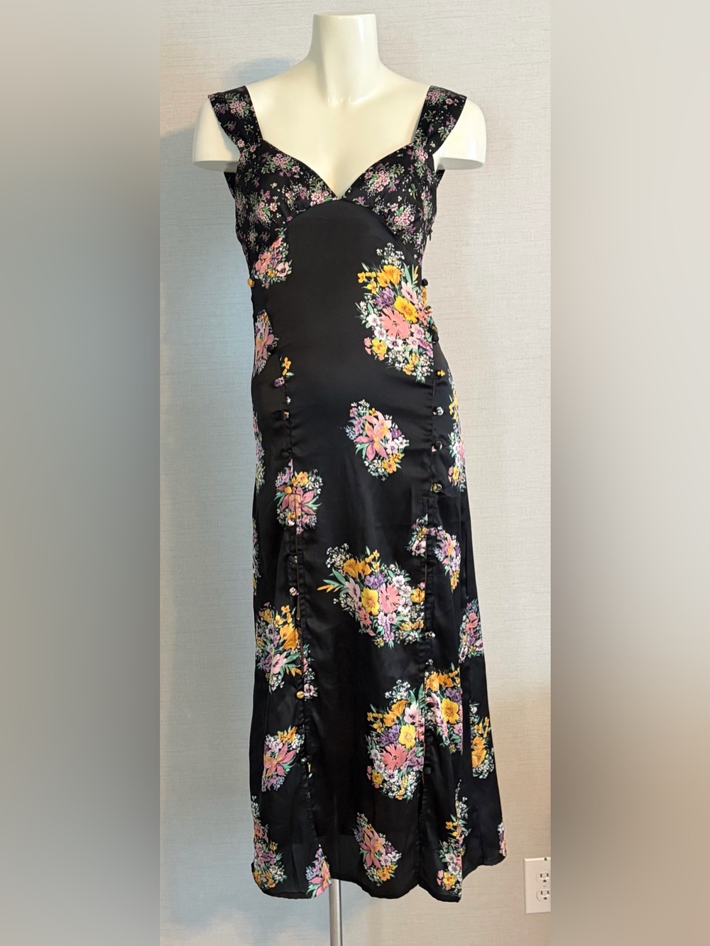 Women’s Size 0 ASOS Floral Print Sateen Dress
